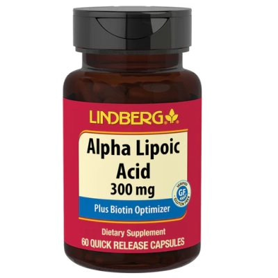 Ácido Alfa-lipóico plus 300mg Otimizador de Biotina, 60 Cápsulas, PipingRock