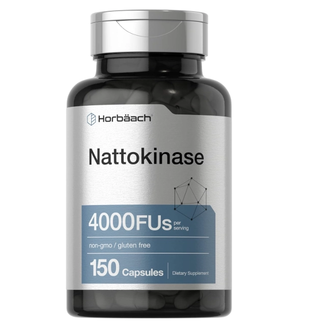 Nattokinase 4000FUs, 150 Cápsulas, Horbaach