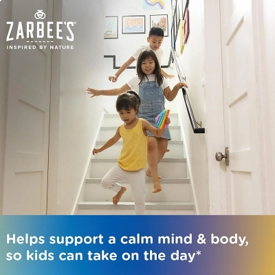 Children’s Calm Gummies Magnésio 25mg + Camomila 50mg, 30 Gomas, Zarbee's