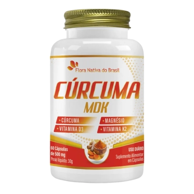 Cúrcuma MDK, 95% de Curcumina, 60 Cápsulas, Flora Nativa
