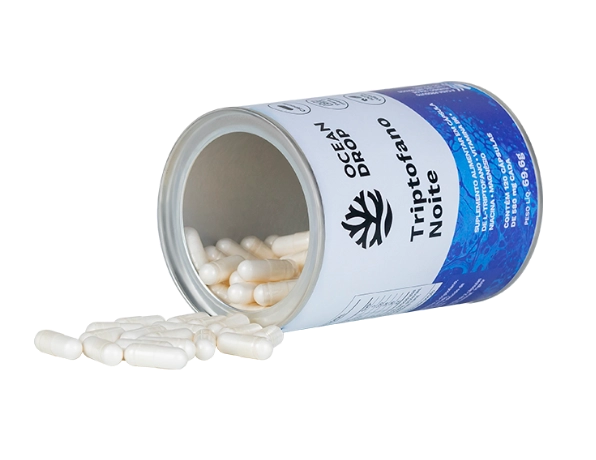 Triptofano com Magnésio, Vitamina B6 e Niacina, Cápsulas, Ocean Drop