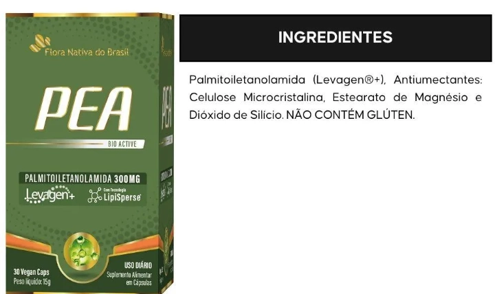 Pea Palmitoiletanolamida, 30 Cápsulas, Flora Nativa