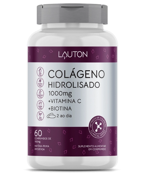 Colágeno Hidrolisado, 1000mg, 60 Comprimidos, Lauton Nutrition