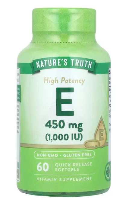 Vitamina E 1000UI, 60 Cápsulas, Nature's Truth