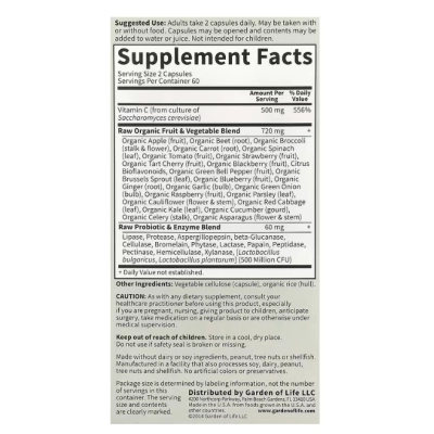 Vitamin Code, Vitamina C RAW, 120 Cápsulas, Garden of Life