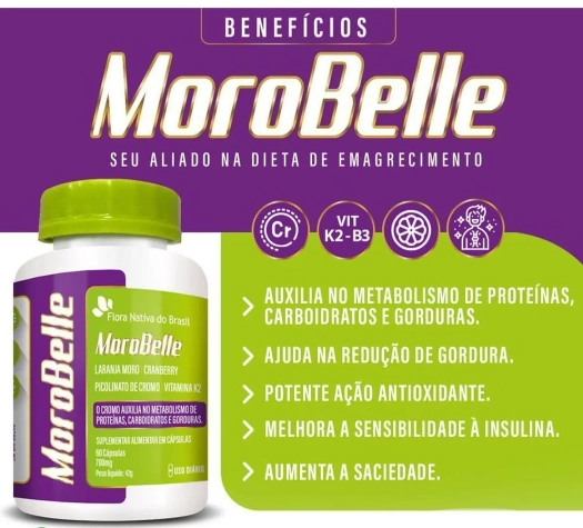 MoroBelle, Emagrecimento Saudável, 60 Cápsulas, Flora Nativa