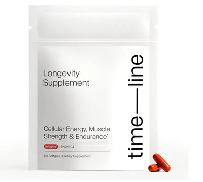 Mitopure Urolitina Envelhecimento Saudável e Renovação Celular, 60 Cápsulas, Time line