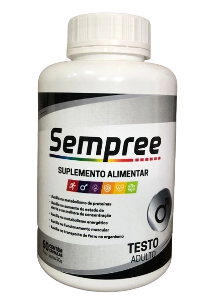 Suplemento Sempree Testo Adulto, 60 capsulas, Alquimia
