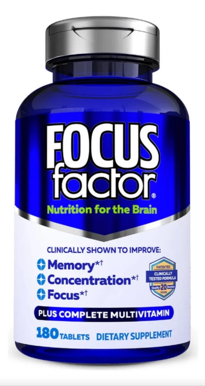 Focus Factor, 180 comprimidos, Factor Nutrition