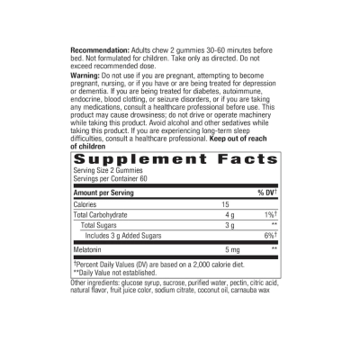 Melatonin Gummy, Strawberry Flavored, 120 Gummies, Nature's Way