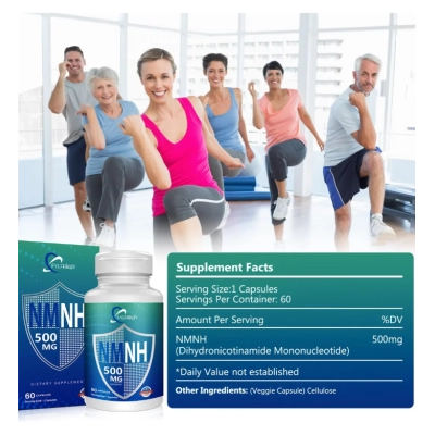 NMNH 500mg, Mononucleotídeo de Diidronicotinamida, 60 Cápsulas, Fylfruy