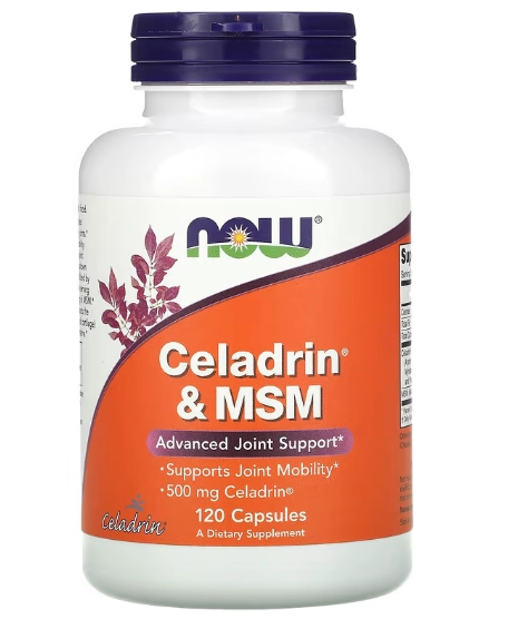 Celadrin e MSM, 120 cápsulas, Now