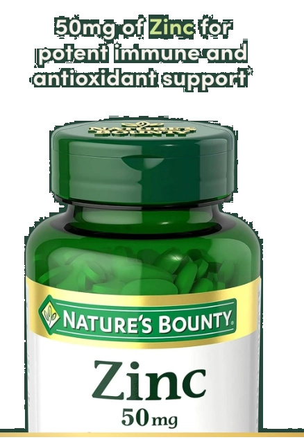 Zinc 50mg, 250 Cápsulas, Nature's Bounty