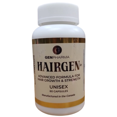 Hairgen+ Fórmula Avançada Antiqueda e Crescimento Capilar, 60 Cápsulas, Gen Pharma