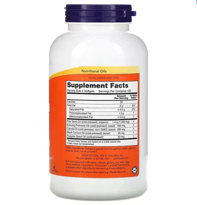 Omega 3-6-9, 1,000 mg, 250 Softgels, Now