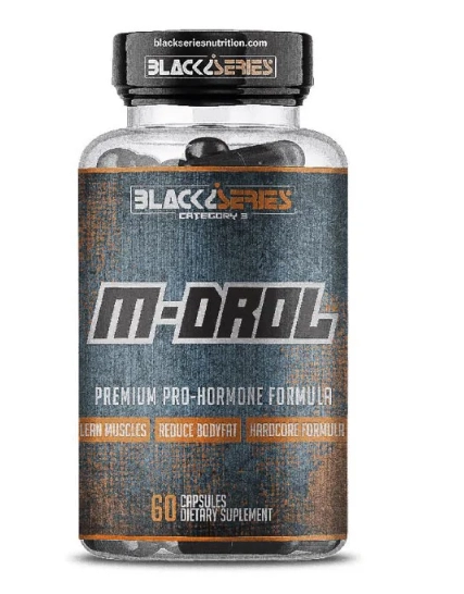 M-Drol  Pró-Hormonal, 60 Cápsulas, Black Series