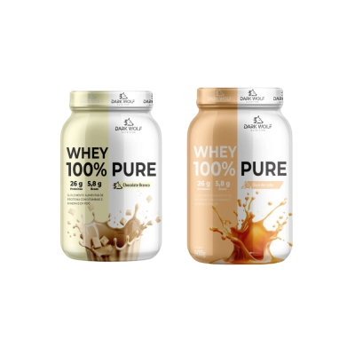 Whey 100% Pure, Sabores, Dark Wolf Nutrition