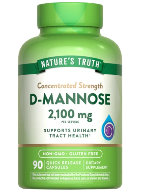 D-Manose 2100mg, 90 Cápsulas, Nature's Truth