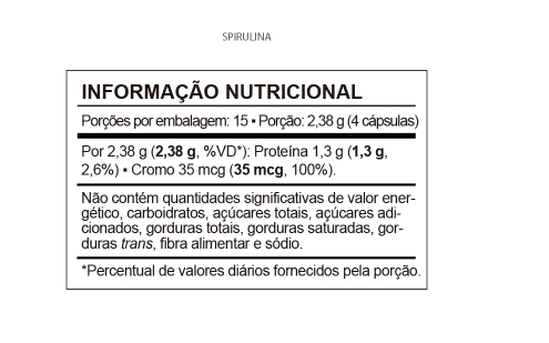 Spirulina, 60 Cápsulas, QualyNutri