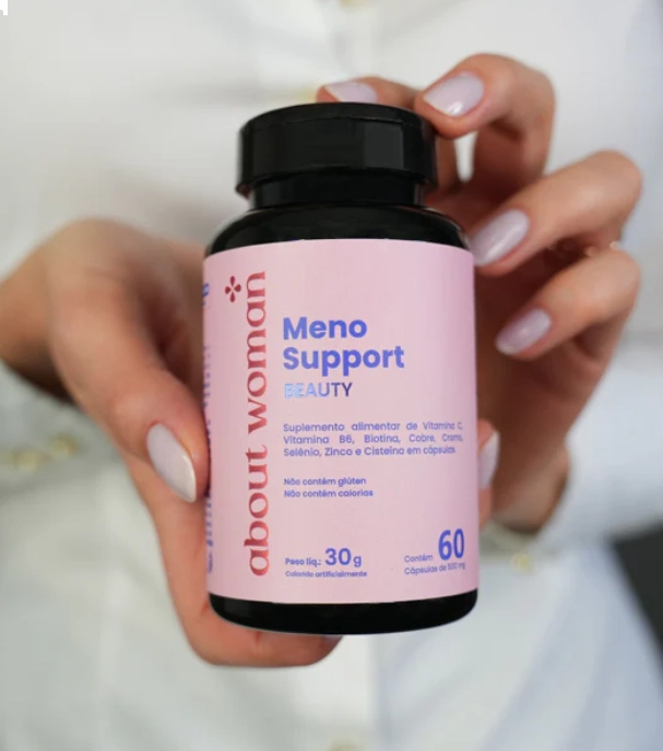 Meno Support Beauty, Nutrição e Revitalização da Beleza, 60 Cápsulas, About Woman