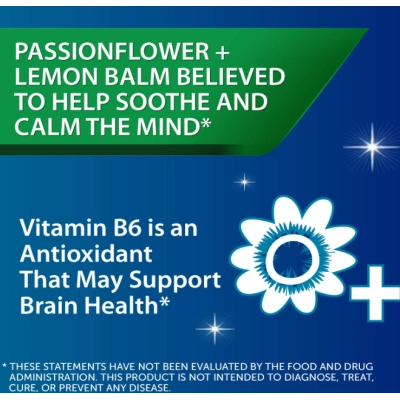 Simple Slumbers, Melatonina 5mg com  Vitamina B, Passiflora e Erva-cidreira, 120 Gomas sabor framboesa, Unisom  