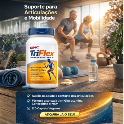 Triflex, Suprimento para 40 dias, 120 Cápsulas, GNC