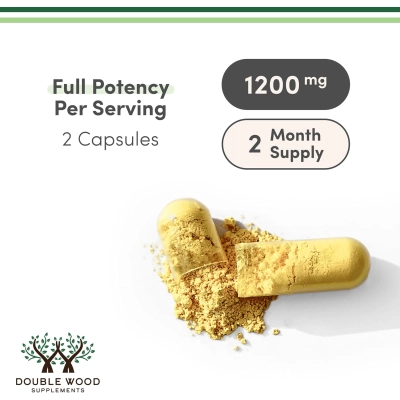 Quercetina + Bromelina, 1200mg, 120 Cápsulas, Double Wood