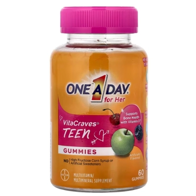Multivitamínico Para Adolescentes Teen VitaCraves, 60 Gomas Sabor Frutas, One-A-Day
