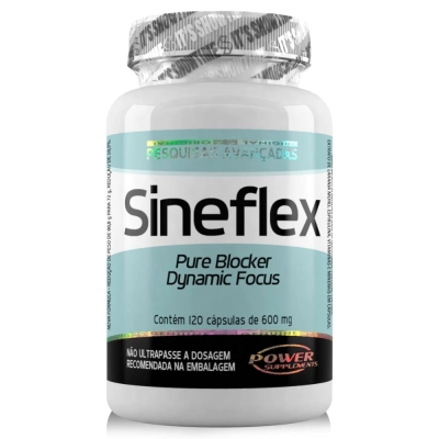 Sineflex, Pure Blocker Dynamic Focus, 600mg, 120 Cápsulas, Power Supplements