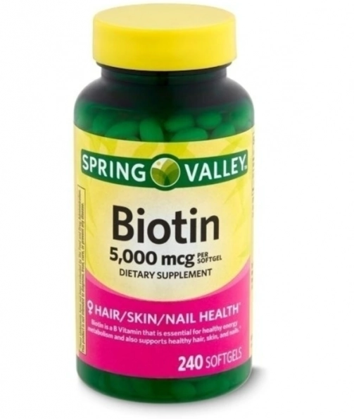 Biotina 5000mcg, 240 Cápsulas, Spring Valley