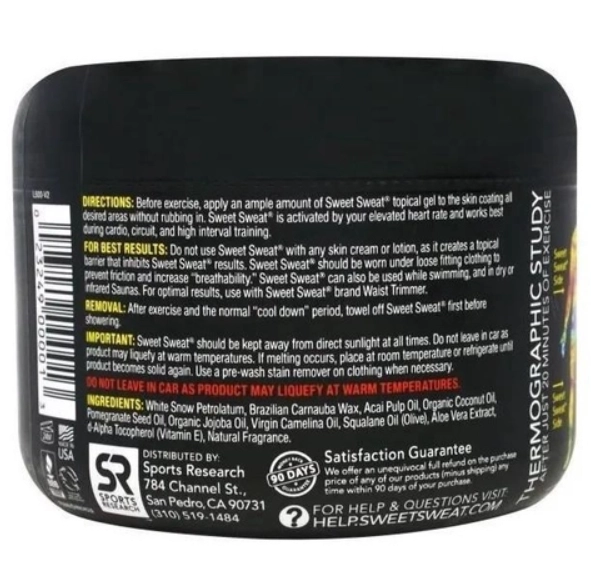 Sweet Sweat, Termogênico em Gel, 99g, Sports Research, Edição Limitada