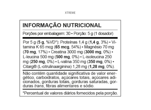 Pré Treino Xtreme, 150g, Sem Sabor, QualyNutri