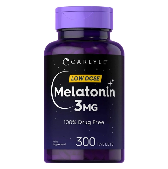 Melatonina, 3mg, 300 comprimidos, Carlyle