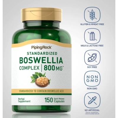 Boswellia Serrata Extract 800mg, 150 Cápsulas, PipingRock
