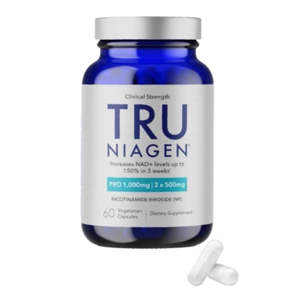 TRU Niagen Pro, 1000Mg, NAD + Nicotinamide Riboside, 60 Cápsulas