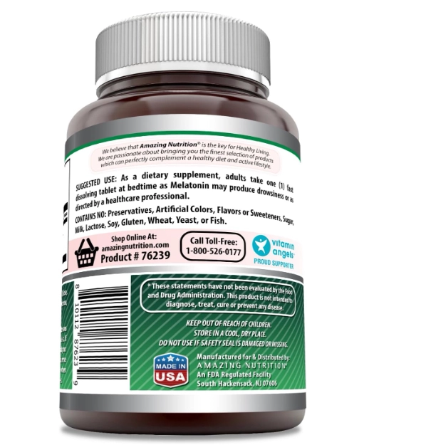 Melatonina 10mg, 365 Comprimidos Sabores, Amazing Formulas