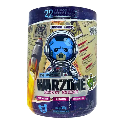 Pré-treino Warzone Rocket Energy Bomb Green 450g - Under Labz
