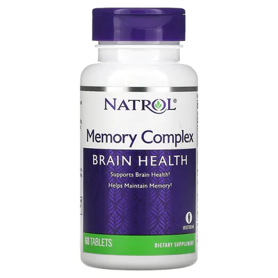 Complexo de Memória ( Memory Complex, Brain Health) 60 Comprimidos, Natrol