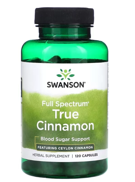 Full Spectrum True Cinnamon, Canela 600mg, 120 Cápsulas, Swanson
