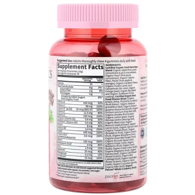 Multivitamínico para Mulheres,  120 Gomas Orgânicas Sabor Frutos Silvestres, Garden of Life 