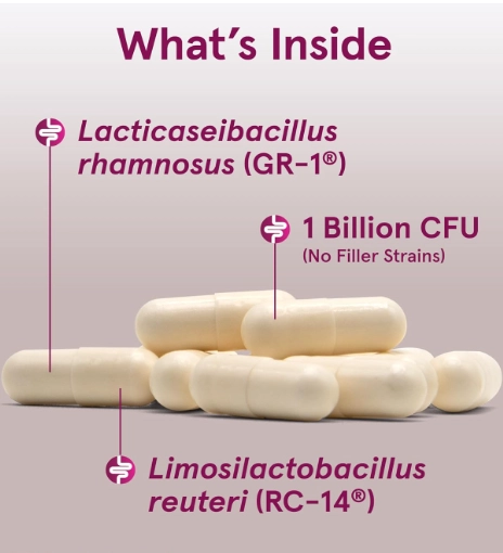 Fem-Dophilus Probióticos, 1 bilhão de UFC com 2 Cepas, Suplemento para a Saúde Vaginal e Trato Urinário, 60 cápsulas, Ja