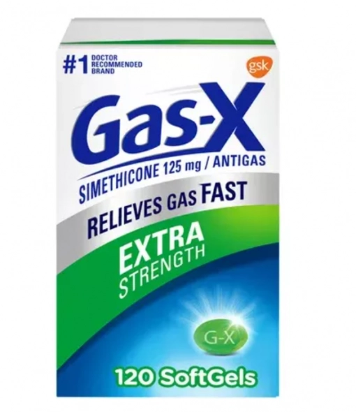 Gas-X Extra Forte, 120 Cápsulas