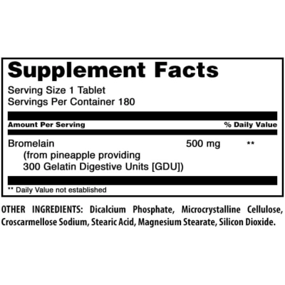 Bromelina, 500mg, 180 Comprimidos, Amazing Formulas