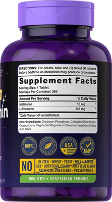 Melatonina 10mg, 365 Comprimidos, Carlyle