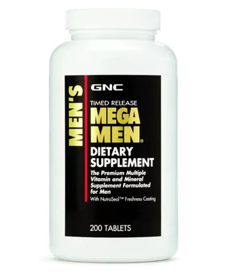 Multivitamínico Mega Men, 200 Tablets Timed Release, GNC