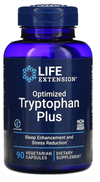 L-Triptofano Plus Otimizado, 90 Cápsulas, Life Extension