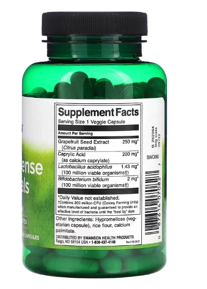 Yeast Defense Essentials, 120 cápsulas, Swanson