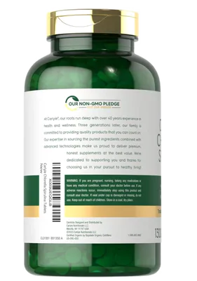 Organic Chlorella 500mg Spirulina 500mg, 1300 Comprimidos, Carlyle