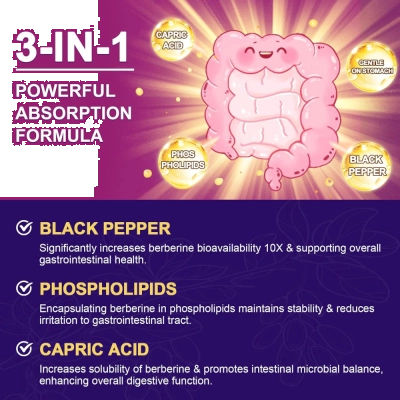 Berberine HCL, 1200mg, 120 Cápsulas, Zebora