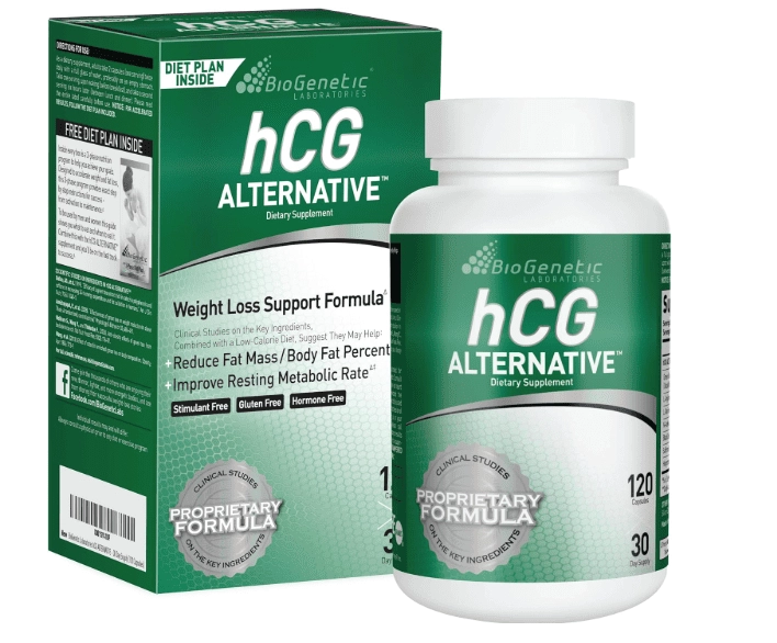 HCG Alternative, Para Perda de Peso, Queimador de Gordura e Aumenta o metabolismo, 120 Cápsulas, BioGenetic